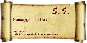Somogyi Iziás névjegykártya